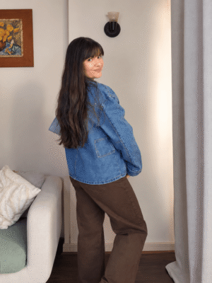 Chaqueta Denim con tachas