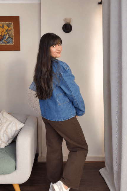 Chaqueta Denim con tachas